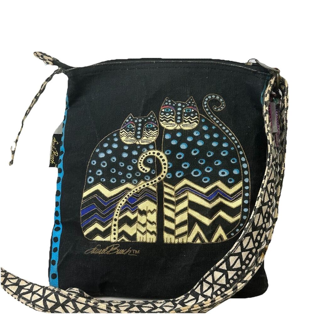 Vintage Laurel Burch Cat Bag Surf N Sand Crossbod… - image 2